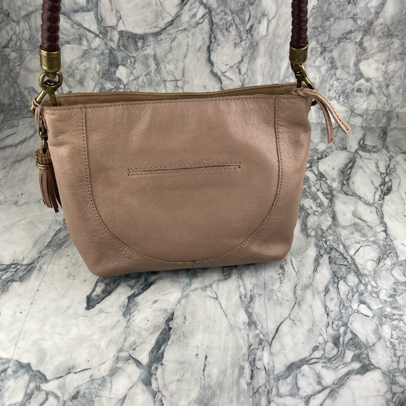 THE SAK Purse Handbag Tassel Detachable braided leather strap with Gold … - Picture 3 of 9